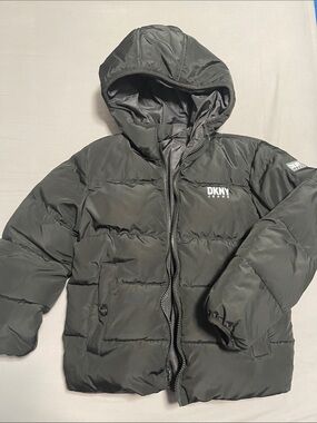 DKNY Kids Hooded Puffer Coat